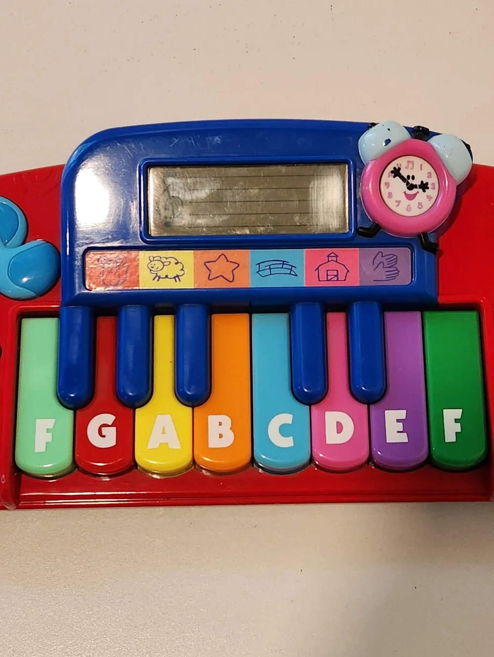 2000 Nick Jr. Blue’s Clues Note to Note Tickity-Tock Piano Tested Working
